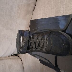 Men's Black High-Top Sneakers